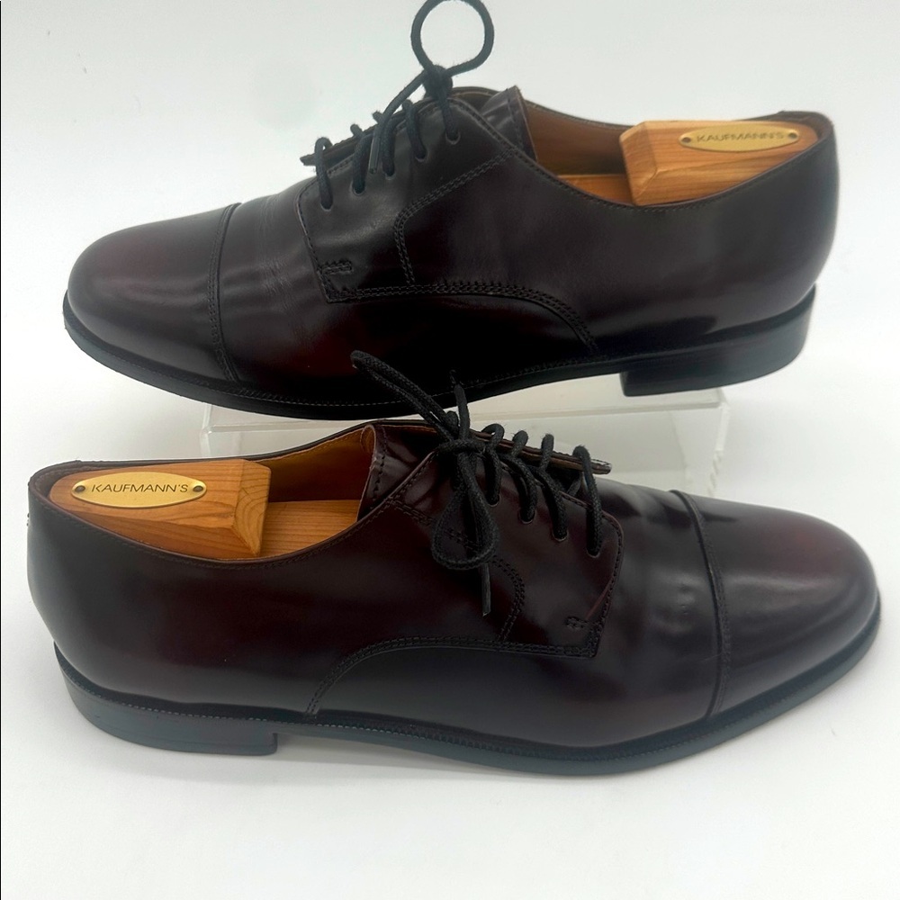 Cole Haan Men's Caldwell Lace-Up Derby Shoe Men's 9.5 Burgundy Leather Oxford